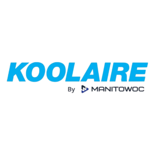 Koolaire by Manitowoc blue logo on black background