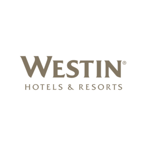 Westin Hotels & Resorts logo on black background